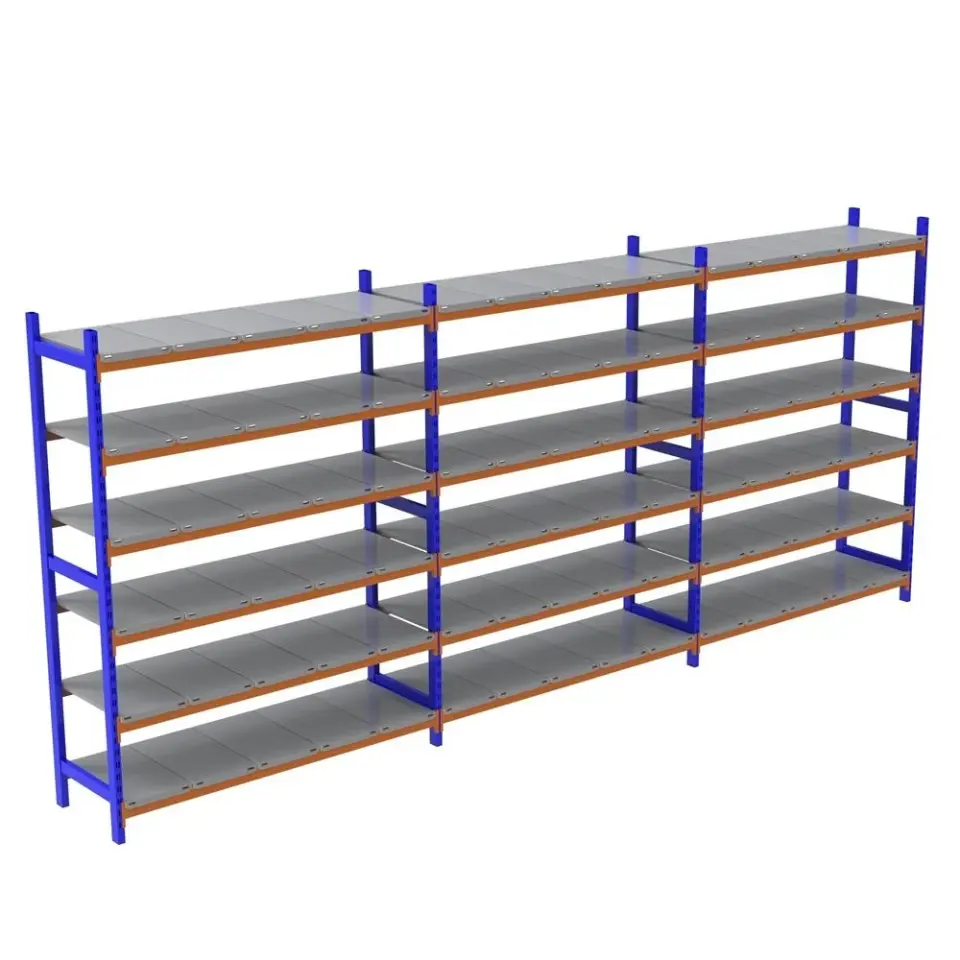 Sena Raf 6 Katlı 3'lü Depo Rafı - 300-350 Kg Taşıma Kapasiteli Hafif Rack Raf