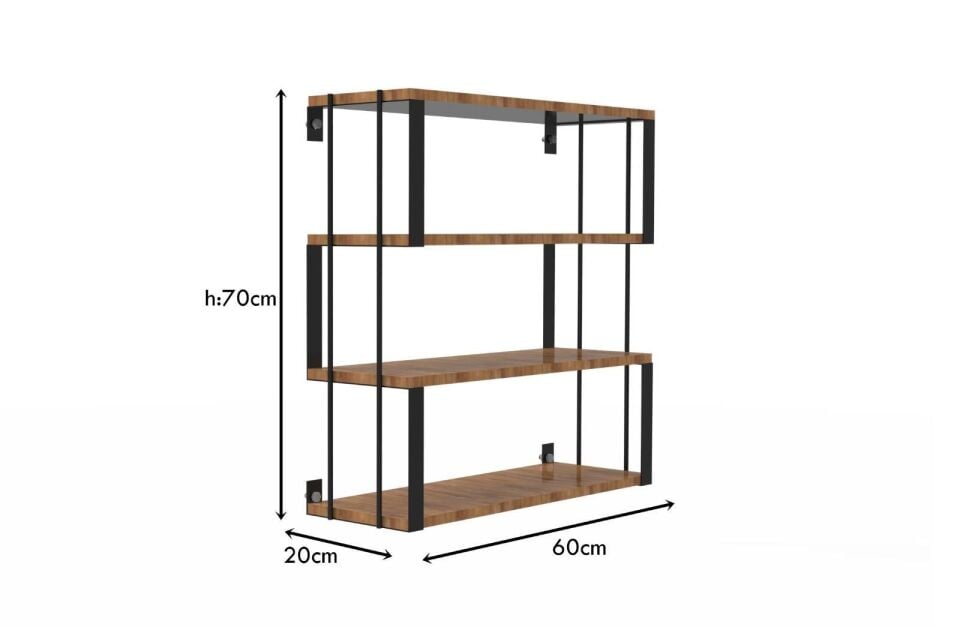 Sena Raf 4 Raflı Dekoratif Ahşap Kitaplık