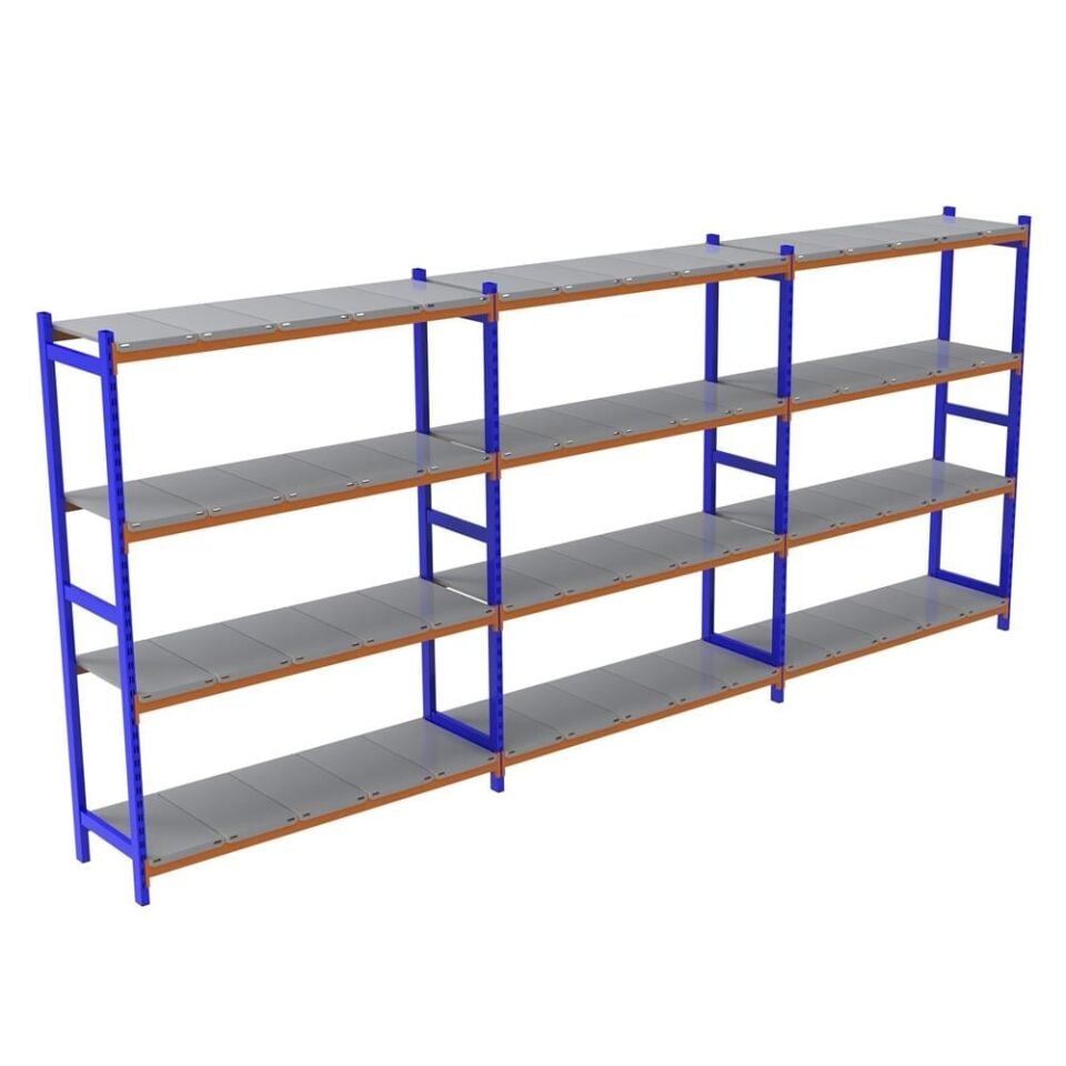 Sena Raf 4 Katlı 3'lü Depo Rafı