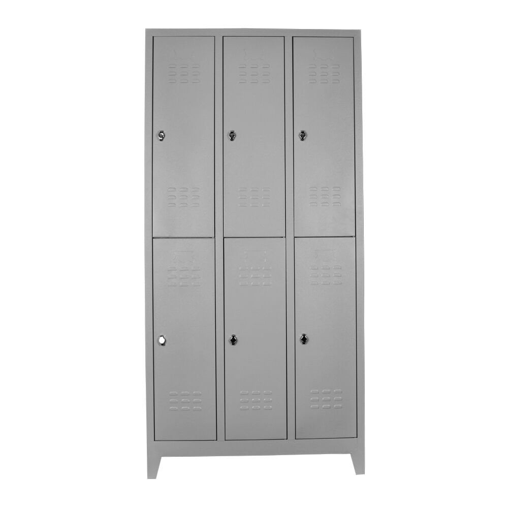 Sena Raf 6 lı Standart Soyunma Dolabı Gri