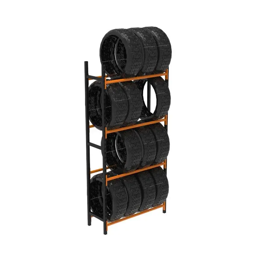 Sena Raf 4 Katlı Lastik İstifleme Rafı, Mini Rack