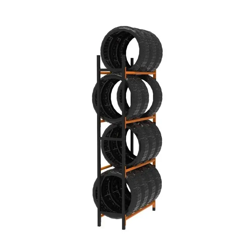 Sena Raf 4 Katlı Lastik İstifleme Rafı, Mini Rack