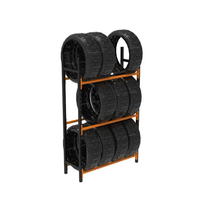 Sena Raf 3 Katlı Lastik İstifleme Rafı, Mini Rack