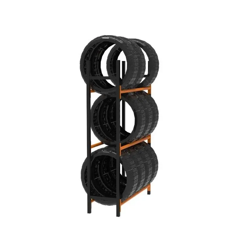 Sena Raf 3 Katlı Lastik İstifleme Rafı, Mini Rack