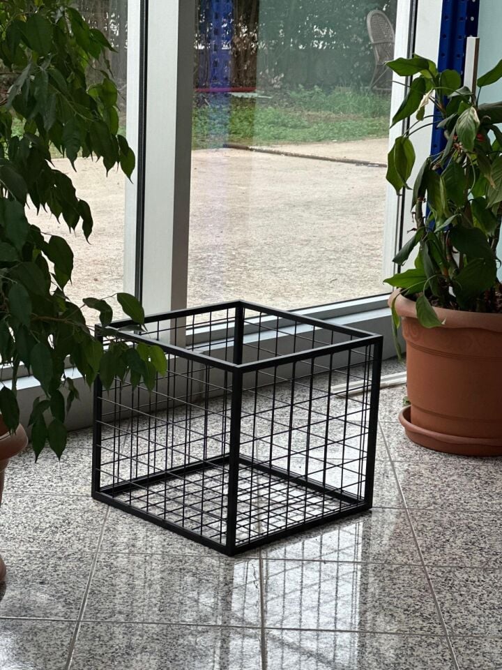 Sena Raf Metal Tel Kasa Sepet - Depolama Kasası, Sele Sepet