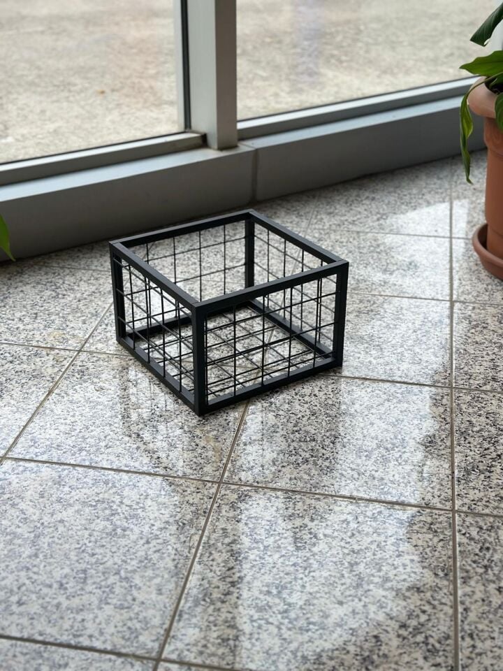 Sena Raf Metal Tel Kasa Sepet - Depolama Kasası, Sele Sepet