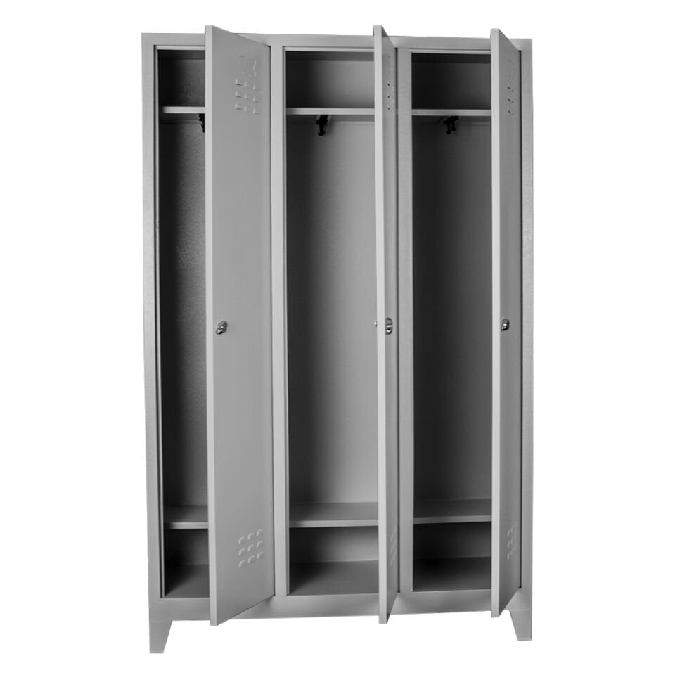 Sena Raf 3 lü Eko Soyunma Dolabı Gri