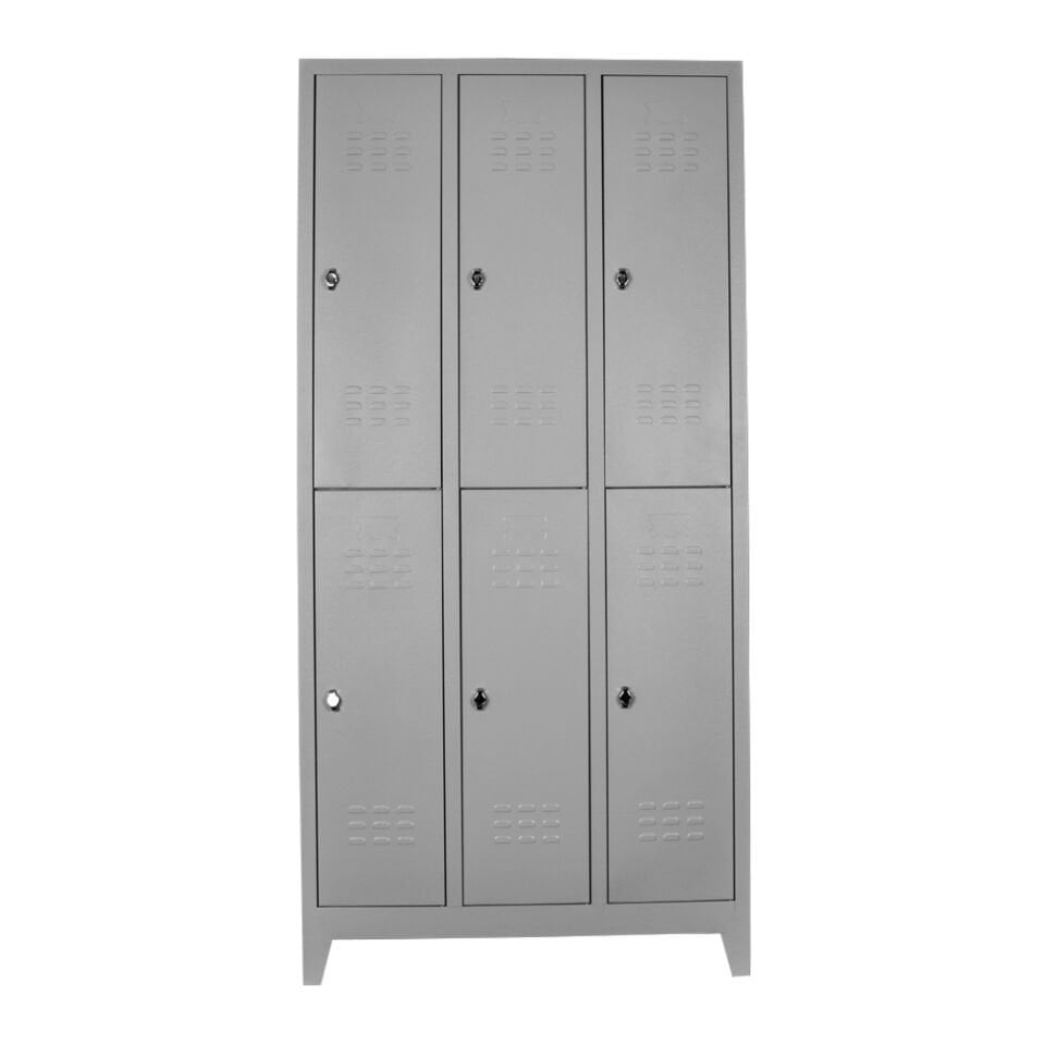 Sena Raf 6 lı Eko Soyunma Dolabı Gri