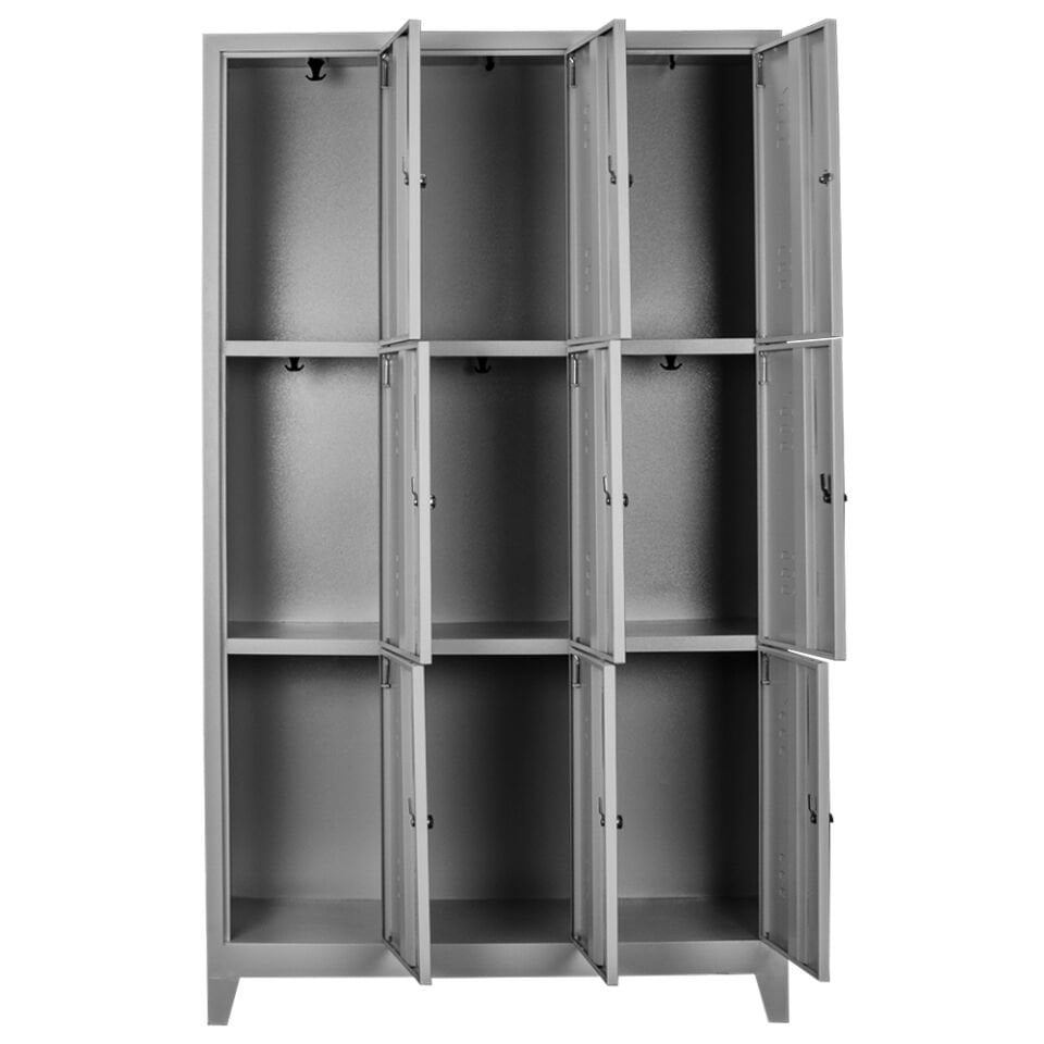 Sena Raf 9 lu Eko Soyunma Dolabı Gri