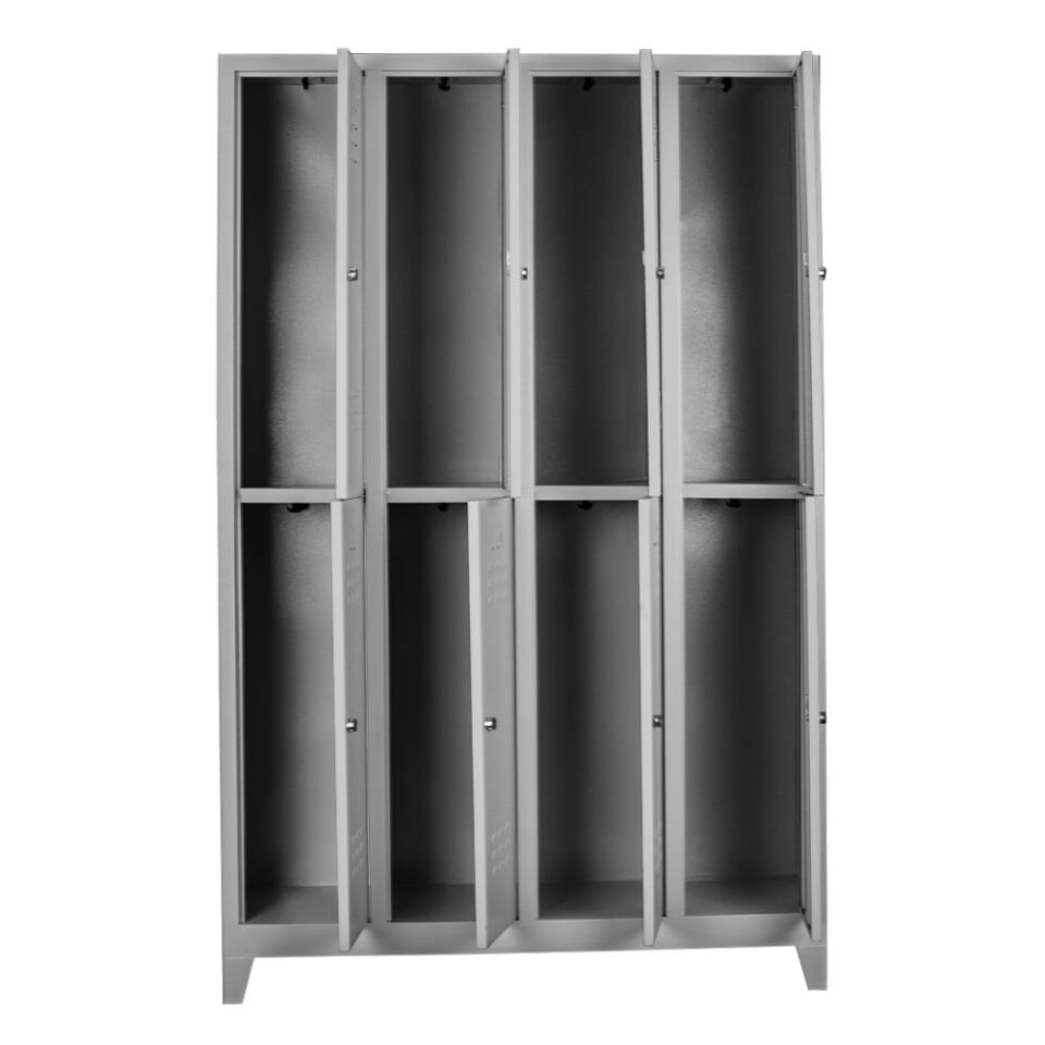 Sena Raf 8 li Soyunma Dolabı Gri