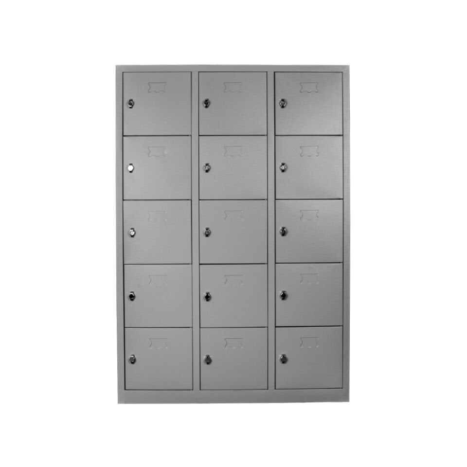 Sena Raf 15 Gözlü Öğretmen Öğrenci Dolabı Gri