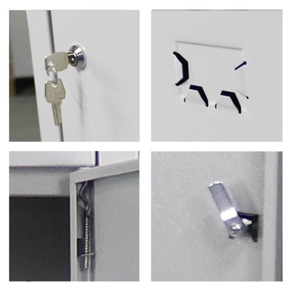 Sena Raf 15 Gözlü Öğretmen Öğrenci Dolabı Gri