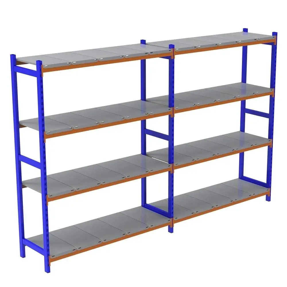 Sena Raf 4 Katlı Duble Depo Rafı - 300-350 Kg Taşıma Kapasiteli Hafif Rack Raf