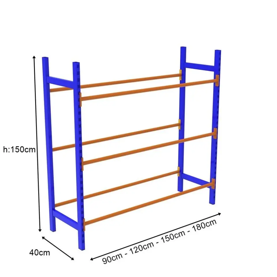 Sena Raf 3 Katlı Damacana Rafı H: 150 cm - Damacana İstifleme Rafı