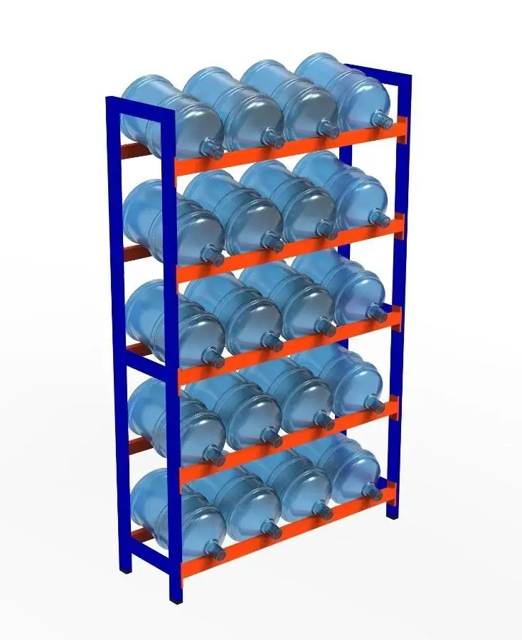 Sena Raf 5 Katlı Damacana Rafı - Damacana İstifleme Rafı