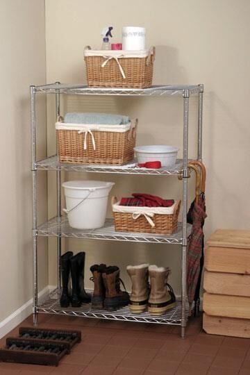 Sena Raf 4 Katlı Boyalı Paslanmaz Krom Raf - Ameliyathane Rafı