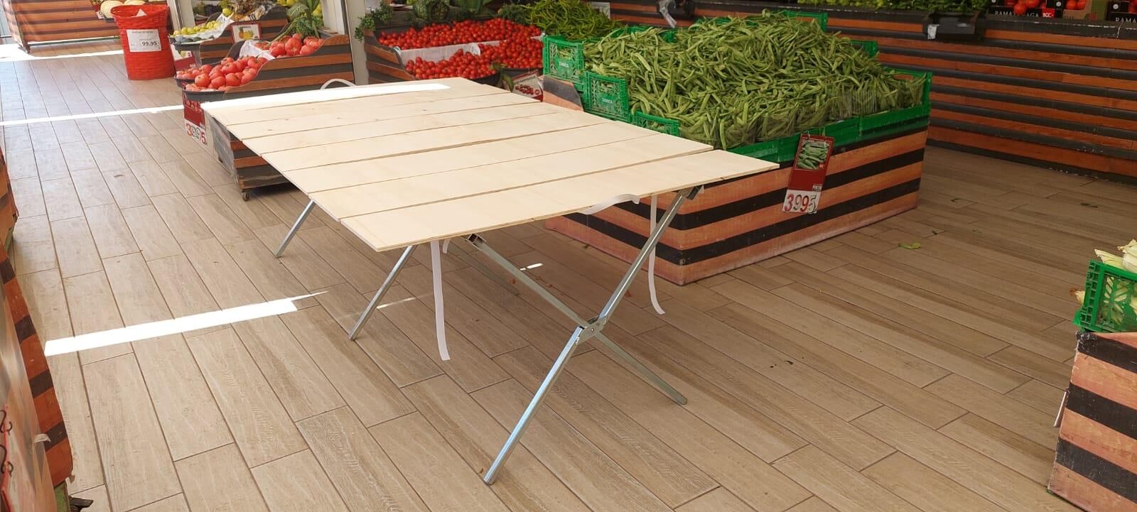 Sena Raf Çok Amaçlı Ahşaplı Kampet Takım