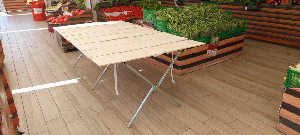 Sena Raf Çok Amaçlı Ahşaplı Kampet Takım