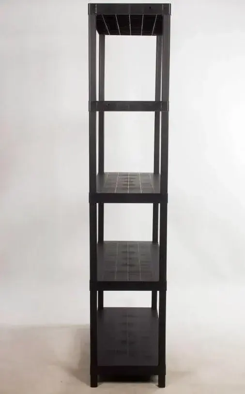 Sena Raf 5 Katlı Delikli Plastik Raf 31x93x210 Cm - Depo, Arşiv, Kiler, Dosya, Market, Bakkal Rafı