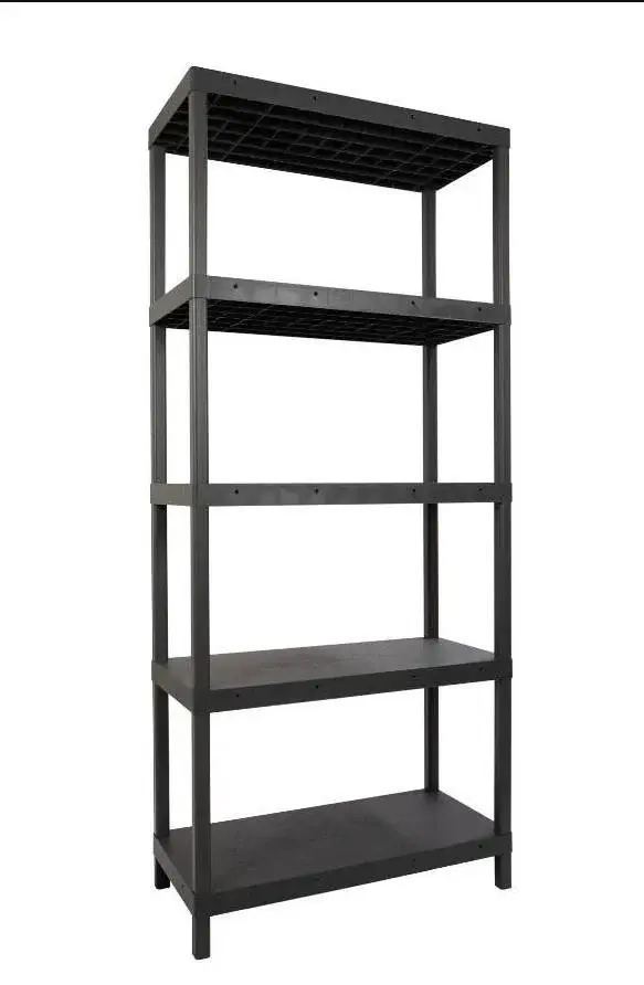 Sena Raf 5 Katlı Delikli Plastik Raf 31x93x210 Cm - Depo, Arşiv, Kiler, Dosya, Market, Bakkal Rafı