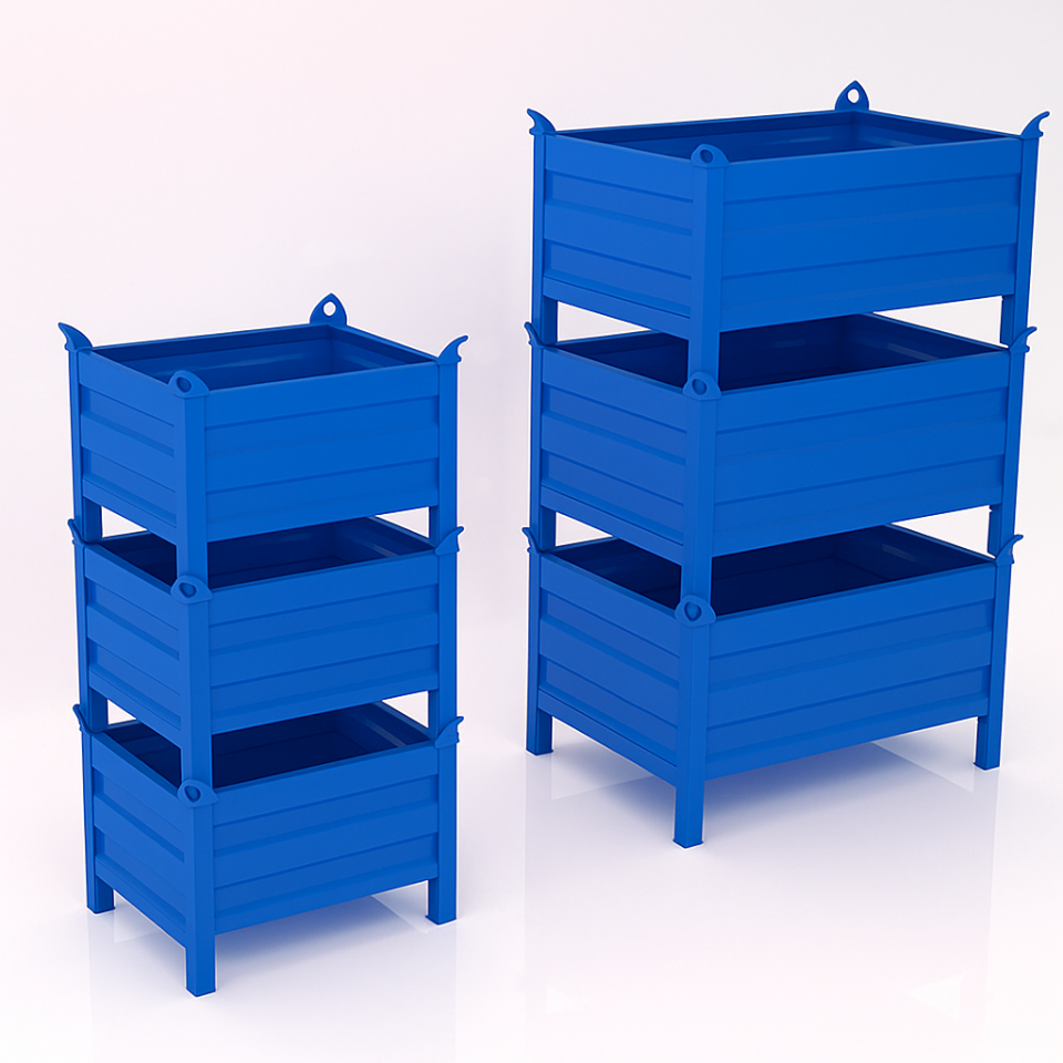 Sena Raf Metal Taşıma Kasası 1000 kg Kapasite 80x120x50cm MAVİ