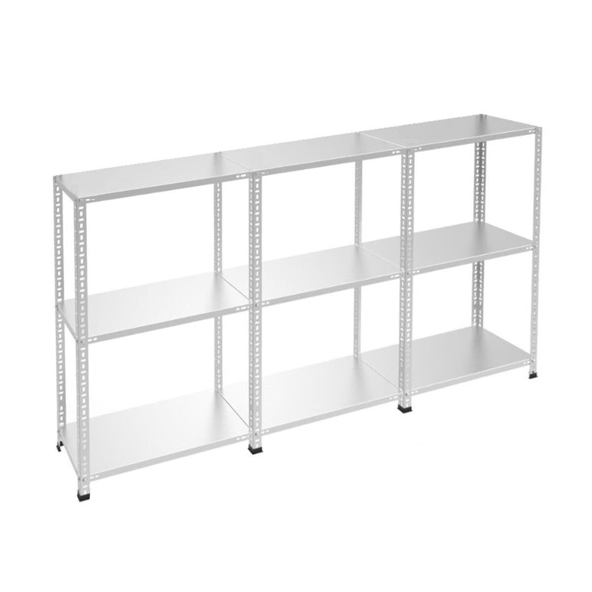 Sena Raf 3 Katlı 3'lü Galvaniz Çelik Raf