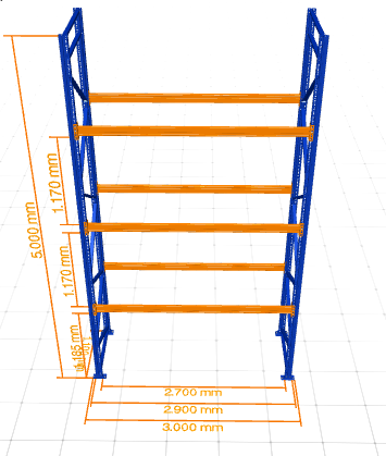 Sena Raf PALET RAFI 105*270*500 3 RAFLI