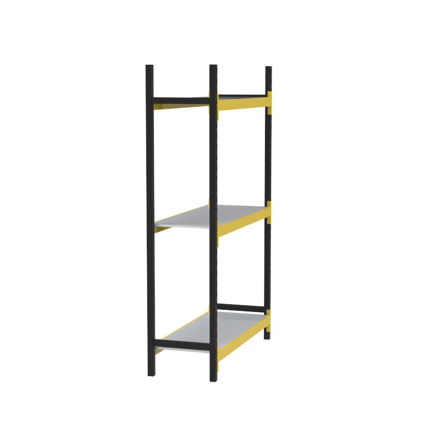 Sena Raf 3 Katlı Tekli Midi Rack Ekonomik Depo, Arşiv ve Kiler Rafı