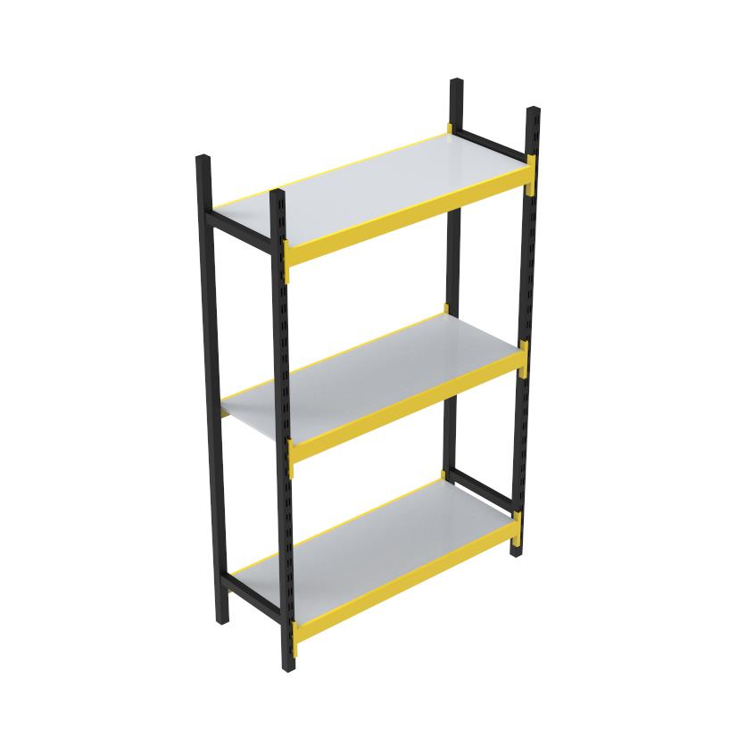 Sena Raf 3 Katlı Tekli Midi Rack Ekonomik Depo, Arşiv ve Kiler Rafı