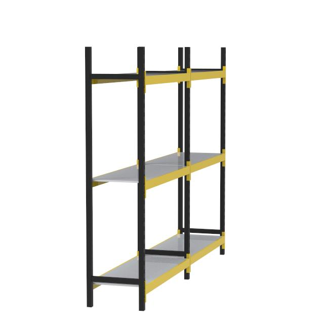 Sena Raf 3 Katlı Duble Midi Rack Ekonomik Depo, Arşiv ve Kiler Rafı