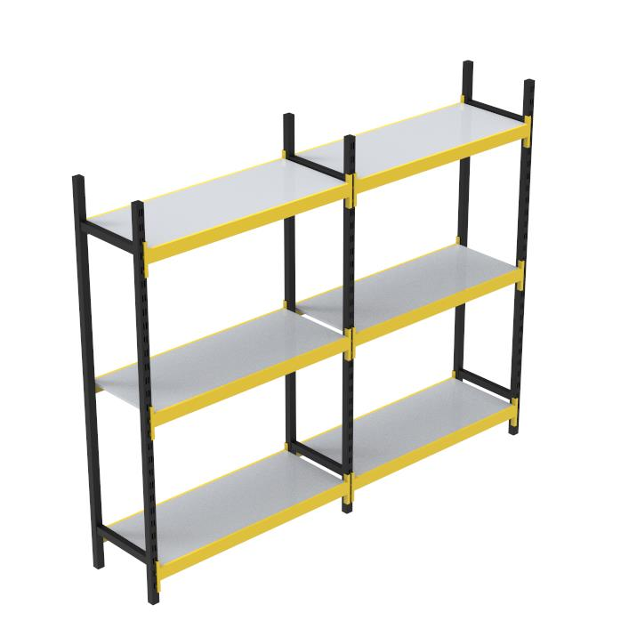 Sena Raf 3 Katlı Duble Midi Rack Ekonomik Depo, Arşiv ve Kiler Rafı
