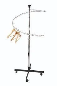 Sena Raf Konfeksiyon Askısı - Helezon Elbise Askılığı