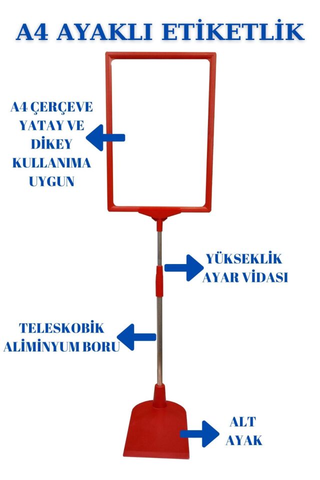 Sena Raf  A4 Ördek Ayaklı Fiyat Etiketi