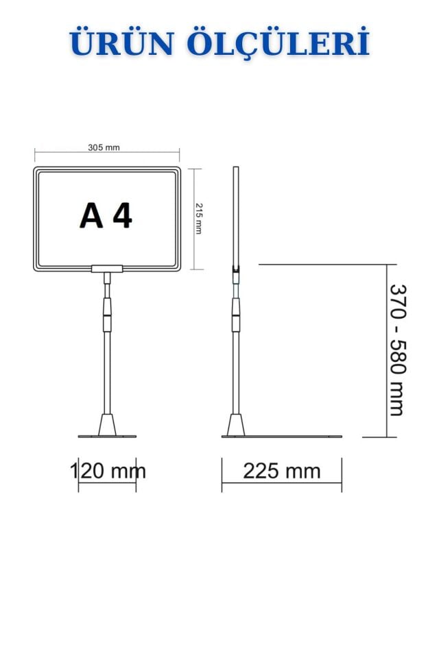 Sena Raf A4 Ördek Ayaklı Fiyat Etiketi